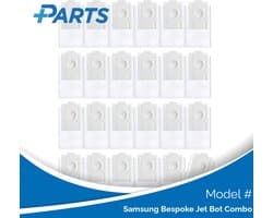 Samsung Bespoke Jet Bot Combo Stofzakken (24 Stuks, Plus.Parts® alternatief voor VCA-RDB95)