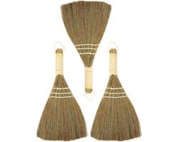 Kleine Bureaubezem - Stofborstel Set - Bureau Keuken Reinigen - Duurzaam Ruimtebesparend - 29 cm Lengte - Diverse Kleuren