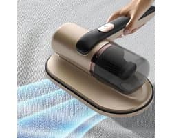 Matras Stofzuiger - Handstofzuiger Draadloos - Hygiënisch Slapen - Krachtig 10 kPa Zuigen - Compact Ontwerp - Goud