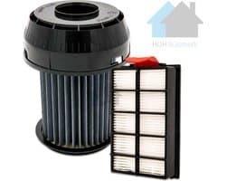 Stofzuiger HEPA filterset (2-delig) - Geschikt voor Bosch / Siemens - Roxx'x 00649841, 649841, 570324, 00570324