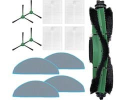 Cosensi - Accessoireset voor Robotstofzuiger - 17-delige set - Hoofdborstel, Schoonmaakdoeken, Filters, Zijborstels