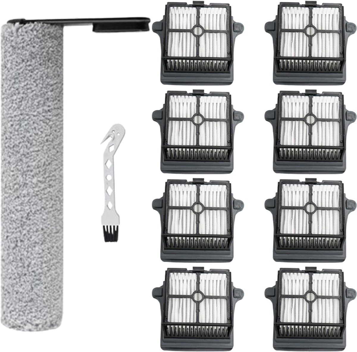 10 stuks stofzuiger Vervangingsonderdelen - geschikt voor Tineco FLOOR ONE S7 PRO - FLOOR ONE S6 - FLOOR ONE SWITCH S6 - FLOOR ONE SWITCH S7 - FLOOR ONE S7 COMBO - FLOOR ONE S7 FLASHDRY nat- en draadloze stofzuiger - met reinigingsborstel — afbeelding 1