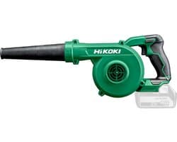 HIKOKI Accublazer + RB18DC-stofzuiger (18V, debiet zonder mondstuk: 0-3,5 m³/min, max. luchtsnelheid (met mondstuk): 95 m/s, gemiddelde luchtsnelheid: 78 m/s, stationair toerental: 0-15.000 min-1)