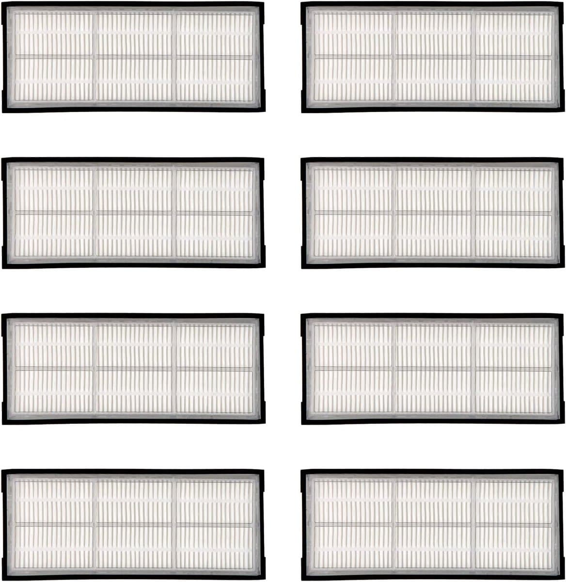 (8 Stuks) HEPA Filter gescht voor Roborock S7 S7+ S7 MaxV S7 MaxV Plus S7 MaxV Ultra S8 Pro Ultra S8 S8+, Robot Stofzuiger Filter Accessoire Kit, Vervangende Onderdelen 8 Filters — afbeelding 1