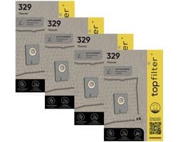 Set van 4 pakketten van 4 stofzuigerzakken 64329 voor Hoover Freespace EVO TopFilter Premium