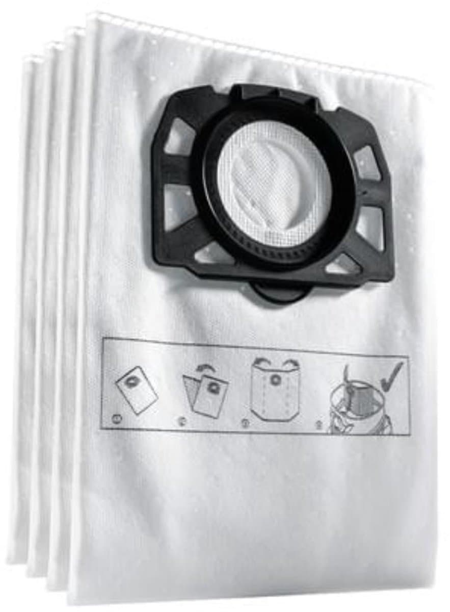 Karcher Stofzak WD4/5/6&MV4/5/6 4 Stuks Vlies — afbeelding 1