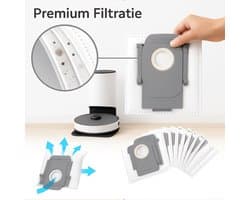 Stofzak voor stofzuigers geschikt voor Roborock Q5, Q5+, Q7, Q7+, Q7 Max, Q7 Max+, S7 MaxV Ultra, S8+ en S8 Pro Ultra - stofzakkenverzamelaar voor stofzuigers - geschikt voor Roborock T8, S7 MaxV Ultra/G10S/G10S PRO