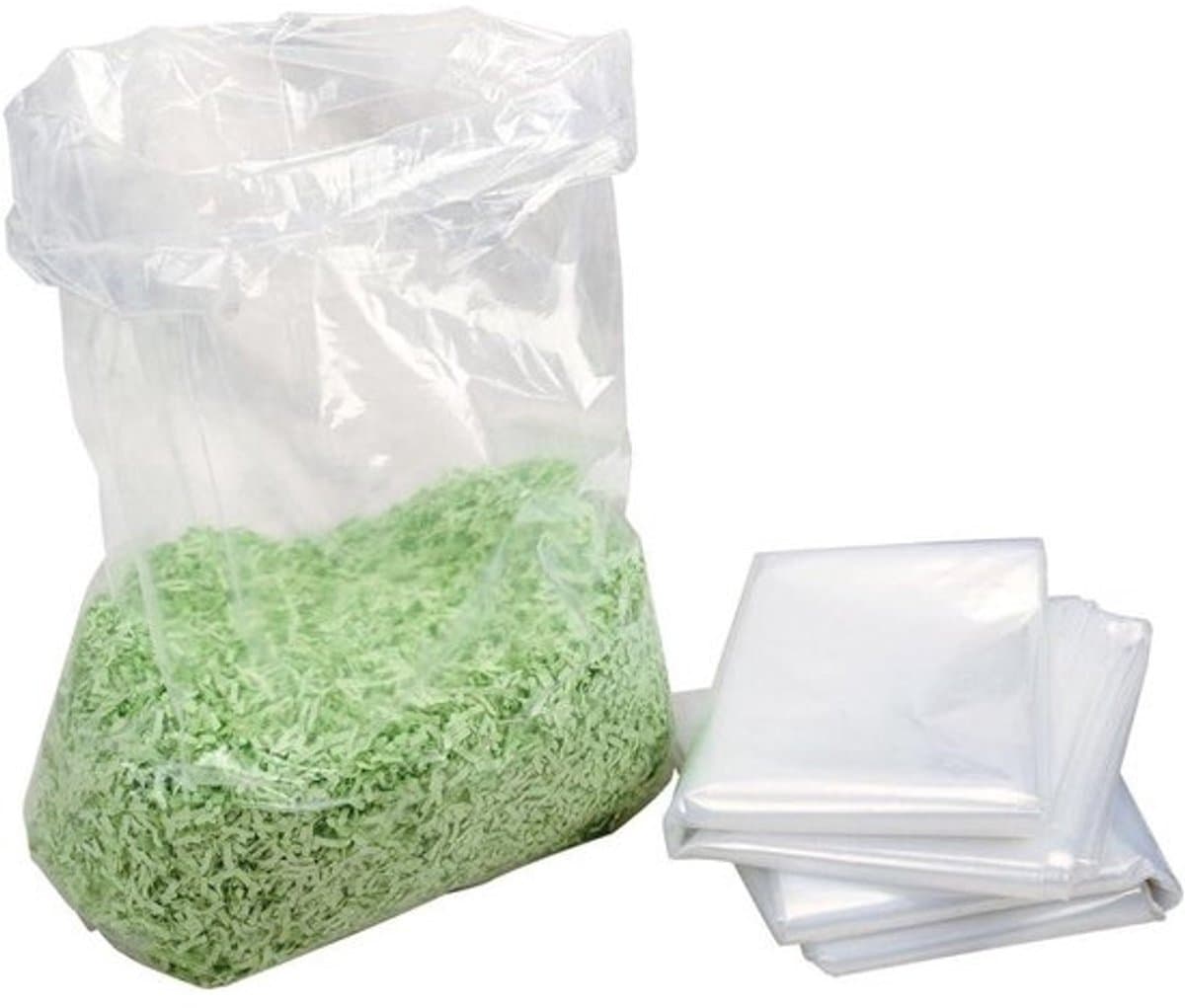 Opvangzakken Papierversnipperaar - Afvalzakken Snijgoed - Veilig Afval Verwerken - Speciale Ontwikkeling - 146 Liter - Transparant — afbeelding 1