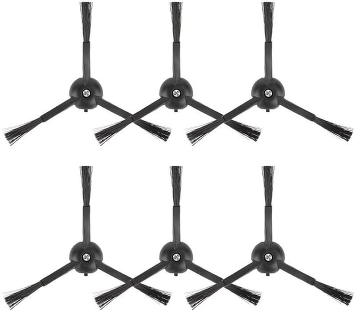Zijborstels 6 Stuks - Compatibel met Roborock Q5 Max+, S8 MaxV Ultra, Q5 Pro - Q8 Max+ - Q Revo - Qrevo Pro - Qrevo S - Qrevo Slim - Qrevo Master - Stofzuigerborstels — afbeelding 1