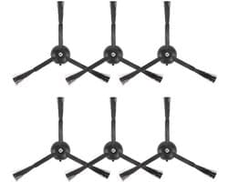 Zijborstels 6 Stuks - Compatibel met Roborock Q5 Max+, S8 MaxV Ultra, Q5 Pro - Q8 Max+ - Q Revo - Qrevo Pro - Qrevo S - Qrevo Slim - Qrevo Master - Stofzuigerborstels