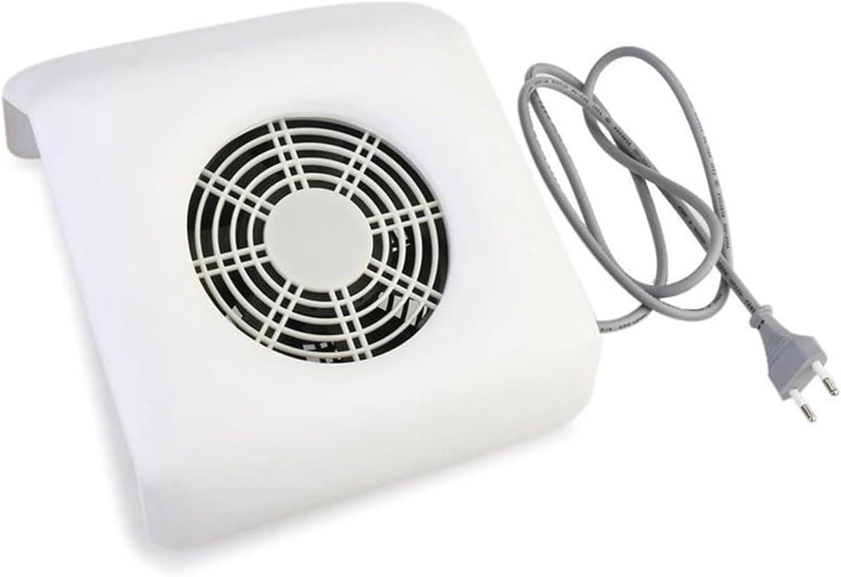 Nagelstofzuiger - Nail Dust Collector - Nagelstof Afzuigen - No-Noise Borstelmotor - 23W - Wit — afbeelding 1