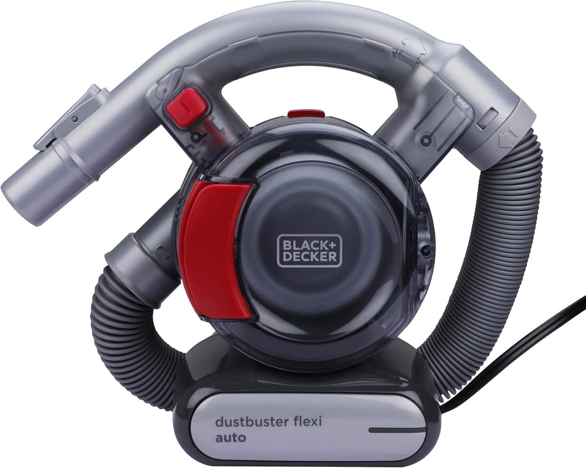Auto Kruimeldief 12V – Handstofzuiger met Flexibele Slang, Cycloonfilter, Zakloos, 560 ml Opvangreservoir voor Auto — afbeelding 1