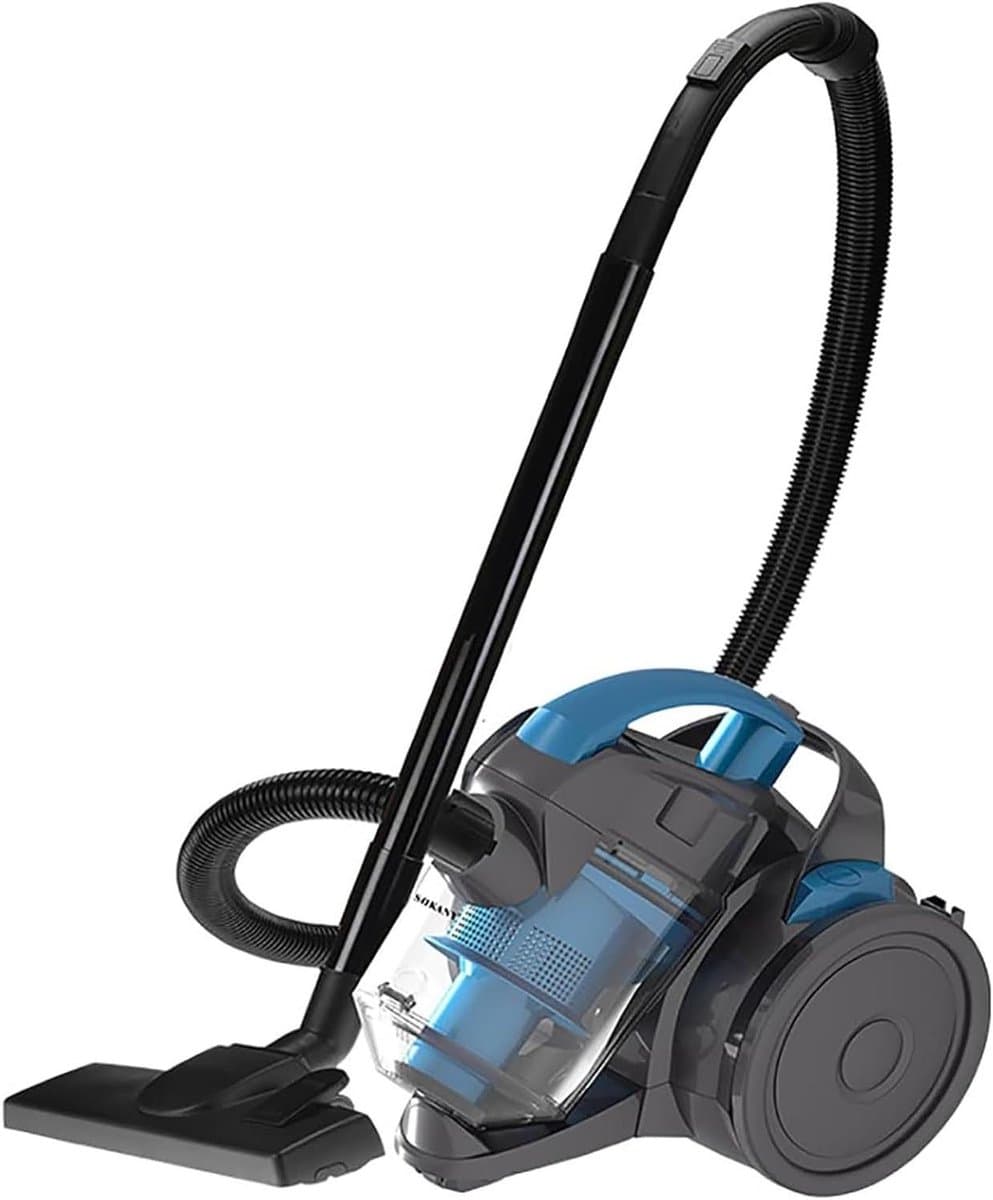 Cilinder Stofzuiger - Krachtige Stofzuiger - Huishoudelijk Reinigen - Zakloos Ontwerp - 1.8L Reservoir - Blauw — afbeelding 1