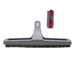 MTTproducts - Harde Vloer Tool - Borstelkop - Geschikt voor Dyson V6 V7 V8 V10 - Universele adapter - Vloergereedschap - Voor harde vloeren