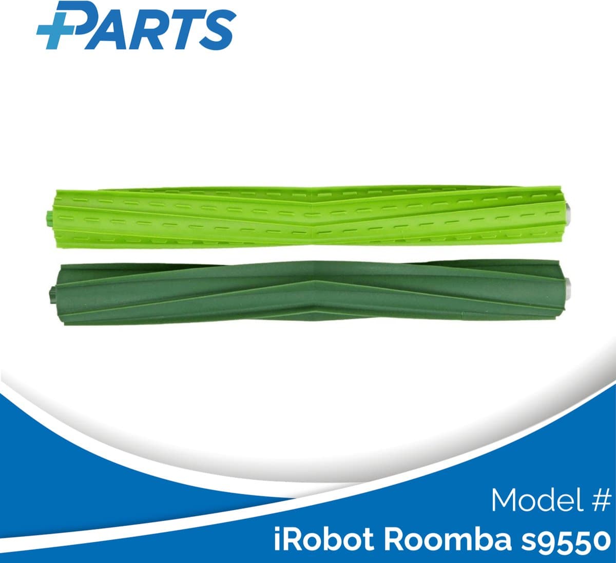 iRobot Roomba s9550 Borstels (2 Stuks, Plus.Parts® alternatief voor 4655987 ) — afbeelding 1