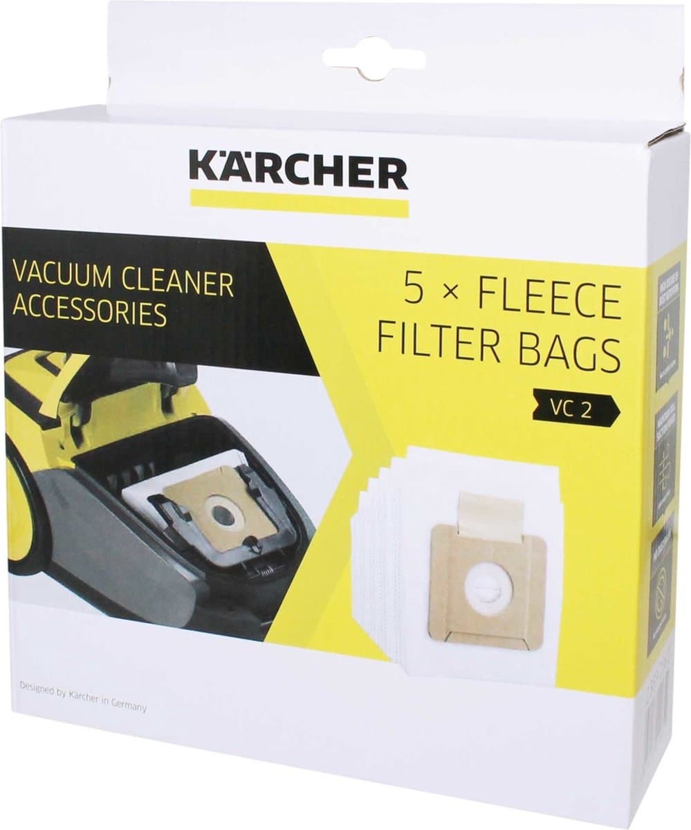Kärcher vliesfilterzak set VC 2 - Stofzuigerfilter — afbeelding 1