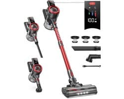 Steelstofzuiger - Vacuum Cleaner - Draadloze Stofzuiger- Kruimeldief Snoerloos - 500W - 50KPa - Handstofzuiger - 1.5L Stofreservoir - Verwijderbare Batterij - Ideaal voor Huisdieren en Thuisgebruik