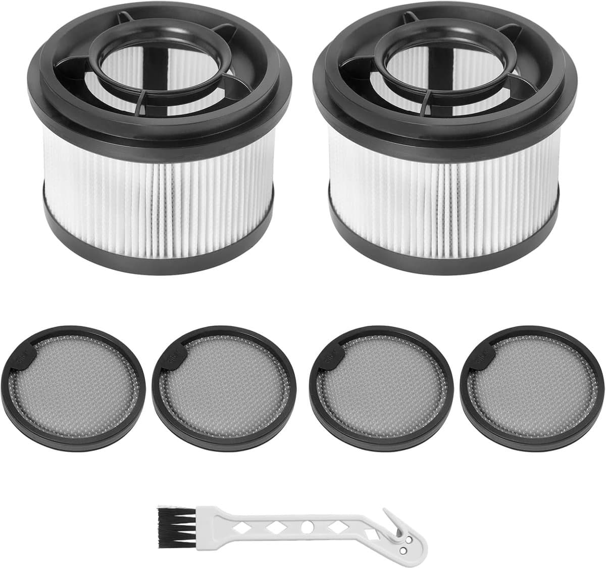 2 HEPA Filters + 4 Prefilters + 1 Frontborstel Geschikt voor Xiaomi G10 Plus/G10/G9 Plus/G9 & Dreame Z10 Station/T10/T20/T30/R10/R10 Pro/R20/R20 Pro Stofzuigers — afbeelding 1