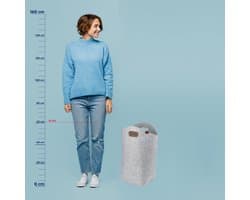 Ruime Wasmand van Stevig Vilt met Handvatten voor Badkamer of Slaapkamer