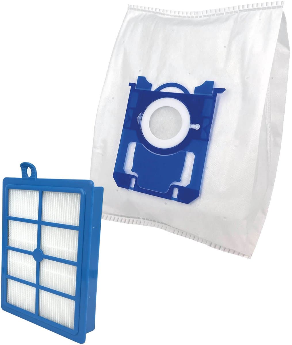 Multaparts® stofzuigerzakken geschikt voor AEG / Philips / Electrolux S-BAG -5 stuks + HEPA filter - | Made in Europe | Passend in o.a. AEG VX6, VX7, VX8, 6000 serie, GR201 of Philips Active, PowerPro, PerformerPro, PH99, FC8021/03, FC8021/05 — afbeelding 1