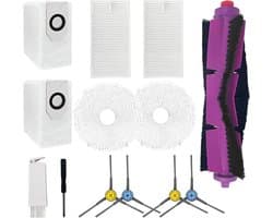 JGS Premium - Vervangend Onderdeel Stofzuiger - Roller Borstel, Zijborstel, Filter, Mop Pad, Stofzak - 13 Stuks - Ultra Reinigingstoebehoren