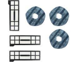 Geschikt voor Eufy X10 PRO en Omni stofzuigers met filter en dweilkit - 3 filter + 3 dweilkit