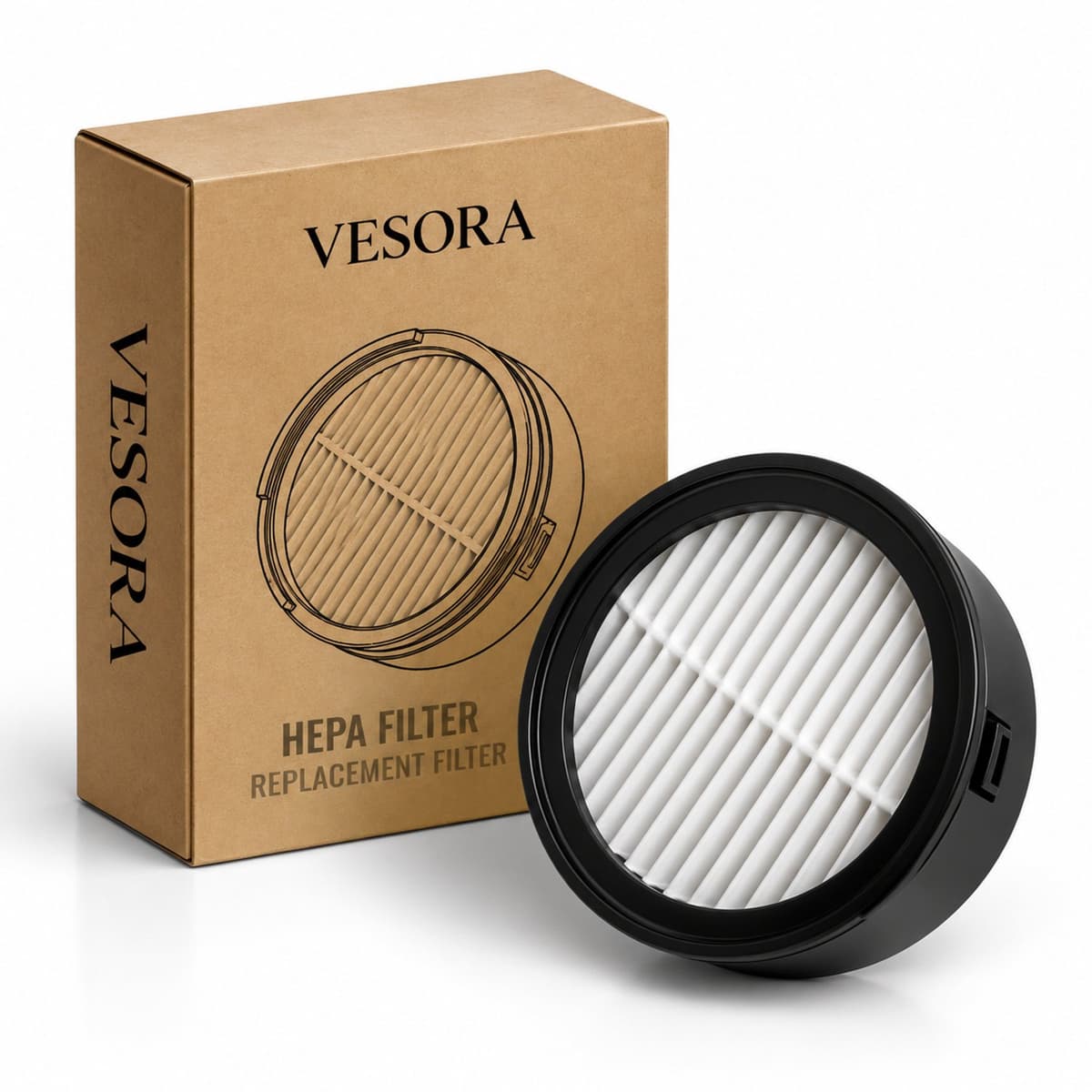 Vesora® HEPA-filter voor FLEX & BASIC V7 Steelstofzuiger – Vervangend Filter — afbeelding 1