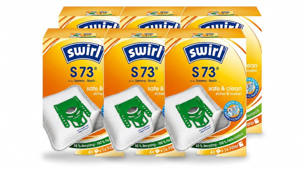 6 x Swirl – Stofzuigerzakken – S73 – 4 zakken - Voordeelverpakking - 6 stuks — afbeelding 1