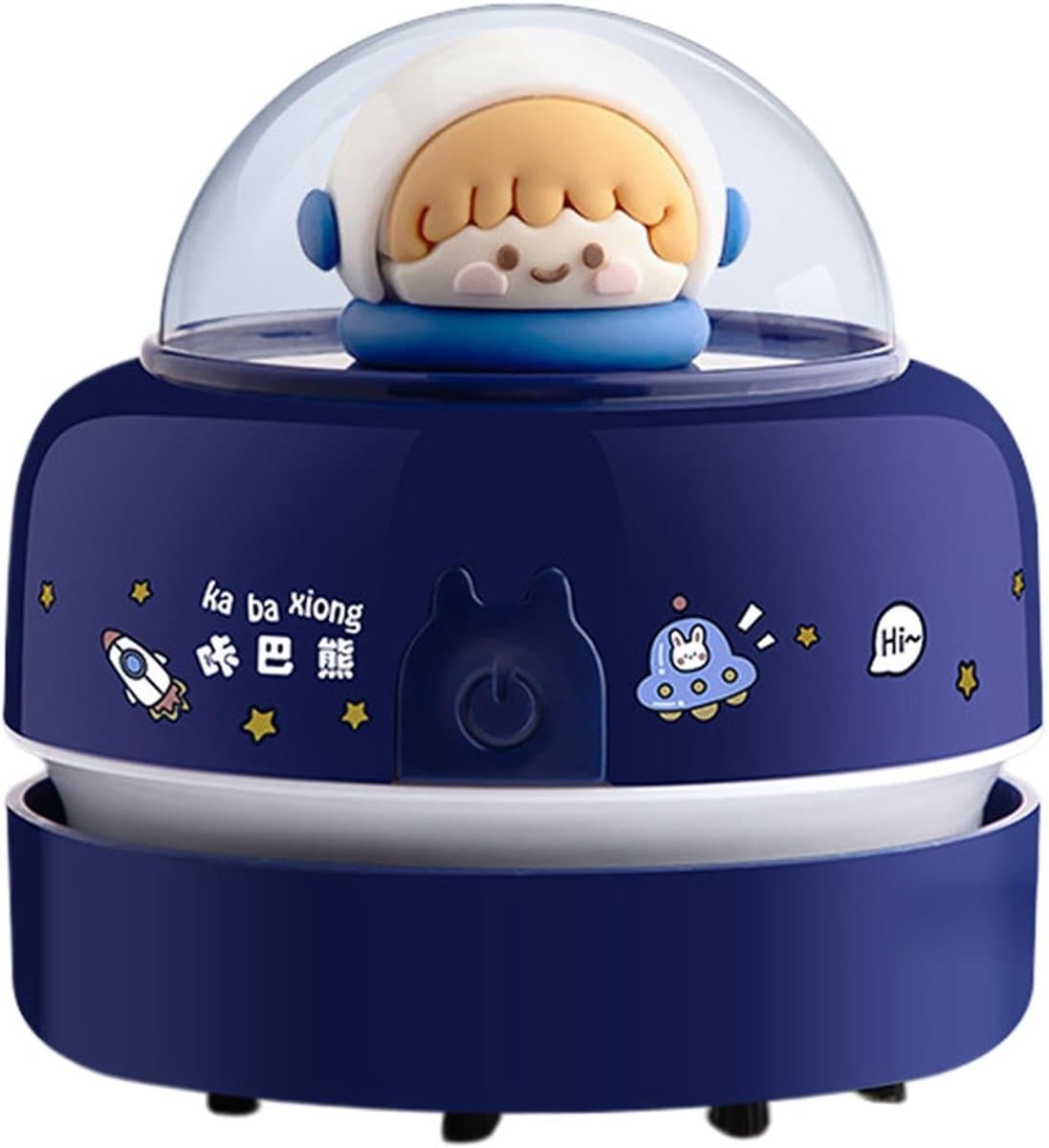 Bureaustofzuiger - Mini stofzuiger Tafelreiniger - Bureau schoonhouden - Decoratief cartoondesign - 9 cm - Ontdek de sterren — afbeelding 1