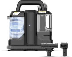 Verte Meubelreiniger - Draagbare Tapijtreiniger – 450 W - Krachtige Zuigkracht - Voor Bekleding – Vlekverwijderaar – Handmodel Vlekverwijderaar voor Banken – Tapijten – Autostoelen – Reiniging van Matrassen en Stoffen – Zwart