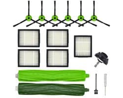 Vervangingsset voor iRobot Roomba J5/J6/J7/J8/J9 Plus - 16 Delig - Borstels, Filters en Wiel - PromoHome