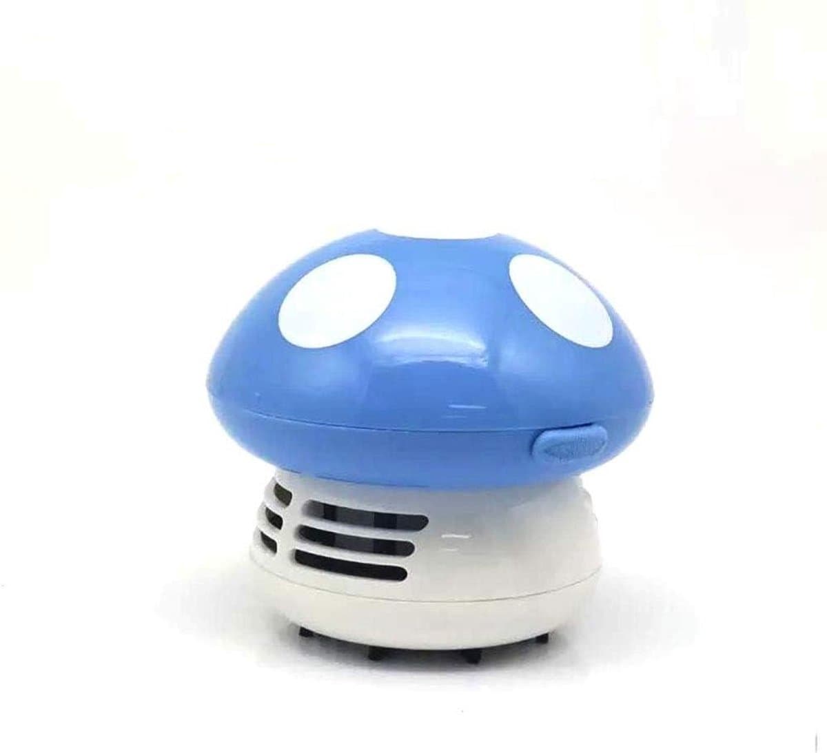 Mini Tafelstofzuiger - Paddenstoel Stofzuiger - Bureau Schoonhouden - Draagbaar Ontwerp - 3 Watt - Blauw — afbeelding 1