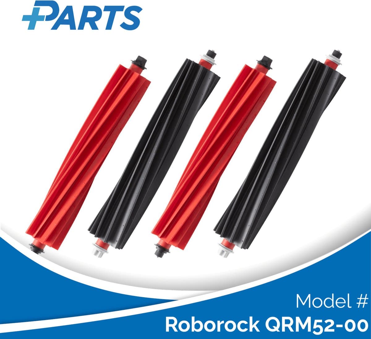 Roborock QRM52-00 Borstels (4 Stuks, Plus.Parts® alternatief voor 8.02.0322) — afbeelding 1