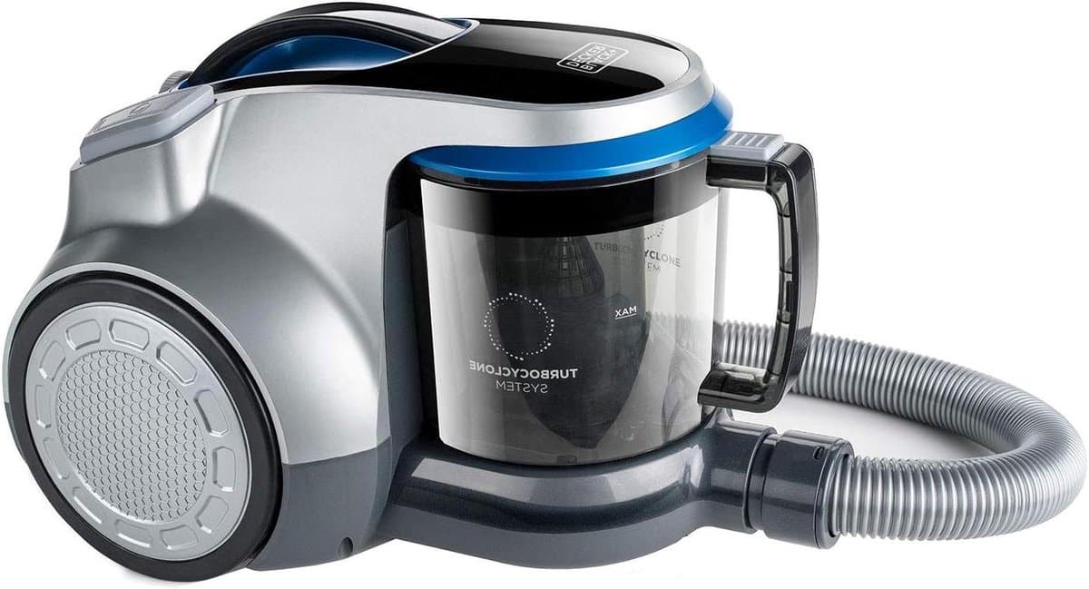 Stofzuiger zonder zak - Cilinderstofzuiger Busmodel - Krachtig stofzuigen - Turbocyclone systeem - 2 liter reservoir - Grijs — afbeelding 1