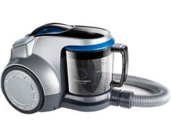 Stofzuiger zonder zak - Cilinderstofzuiger Busmodel - Krachtig stofzuigen - Turbocyclone systeem - 2 liter reservoir - Grijs