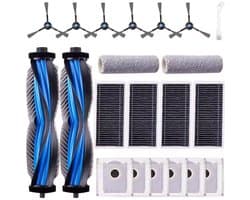 21-delige -2 rolborstel, 2 borstelrollen, 6 zijborstels, 6 stofzakken, 4 HEPA-filters en 1 Reinigingsborstel- Voor ECOVACS DEEBOT X8 Pro Omni/ X8 Omni robotstofzuiger