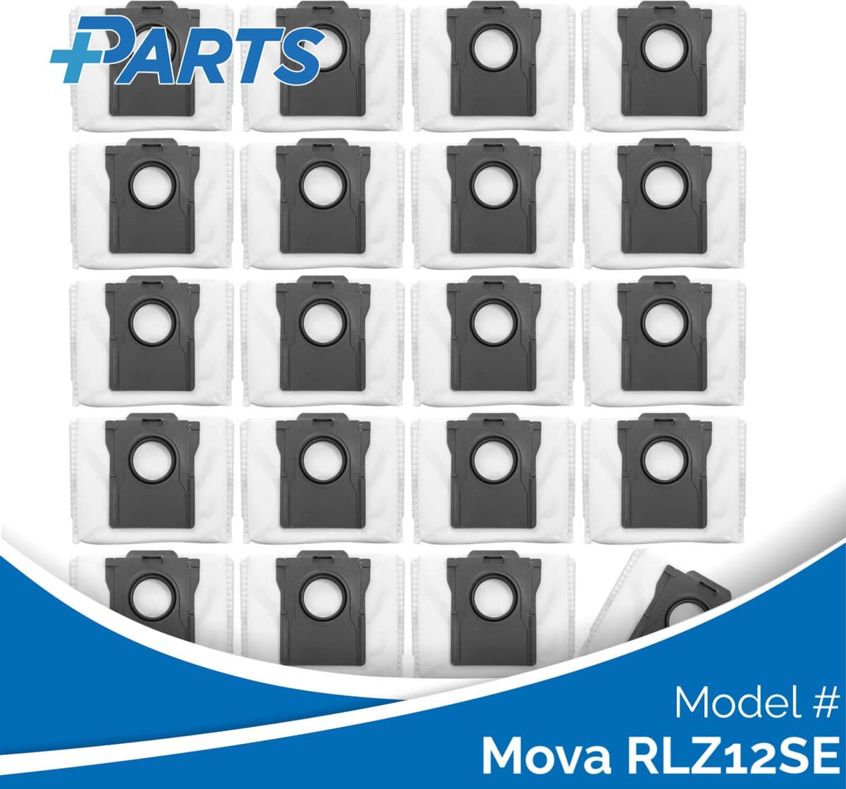 Mova RLZ12SE Stofzakken (20 Stuks, Plus.Parts® alternatief voor RDB8) — afbeelding 1