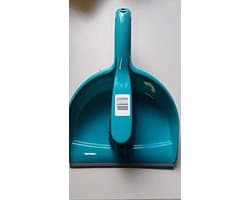 Handveger en schep - Stoffer blik - Snelle schoonmaak - Ergonomisch ontwerp - Compact formaat - Blauw
