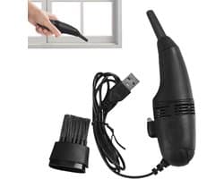 Mini Stofzuiger - Desktop Stofzuiger - Bureau Schoonmaken - Draadloos USB Ontwerp - Compact Formaat - Zwart