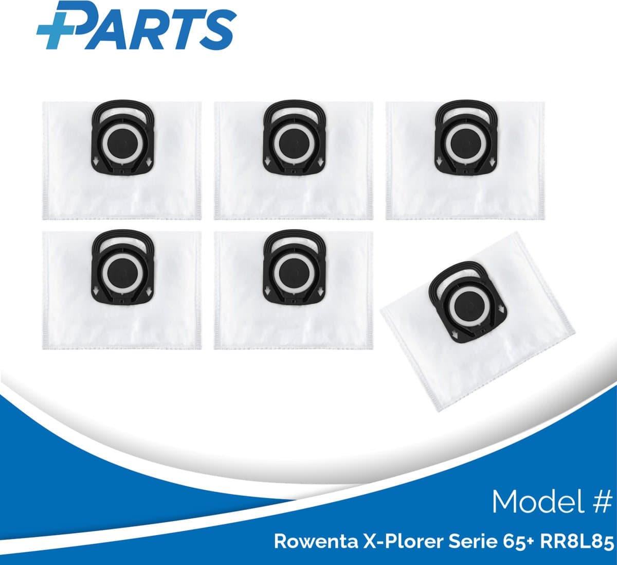 Rowenta X-Plorer Serie 65+ RR8L85 Stofzakken (6 Stuks, Plus.Parts® alternatief voor ZR200540) — afbeelding 1
