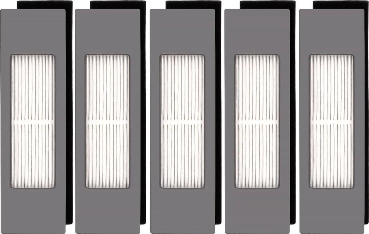 (5 stuks) HEPA-filter voor robotstofzuiger Ecovacs DEEBOT OZMO 920 950 T8 AIVI Max T9 T5 N5 N7 N8+ N8 Pro Plus DX55 DX93 DJ65, robotstofzuigerfilterset, vervangende onderdelen 5 filters — afbeelding 1