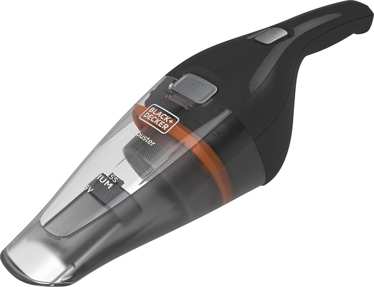 Draadloze Handstofzuiger 3,6V Oplader Jackstekker 8W Zwart — afbeelding 1