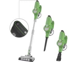 YYchan Stofzuiger - Steelstofzuiger Draadloos - Stofzuiger zonder zak - 300W - 30kPa - 4000mAh - Ultralicht - LED - Groente