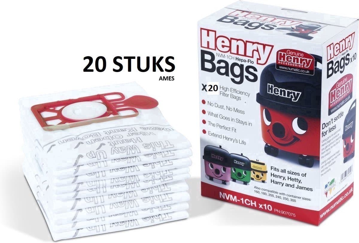 Numatic - Stofzuigzakken - Stofzuigerzakken - 20 stuks — afbeelding 1