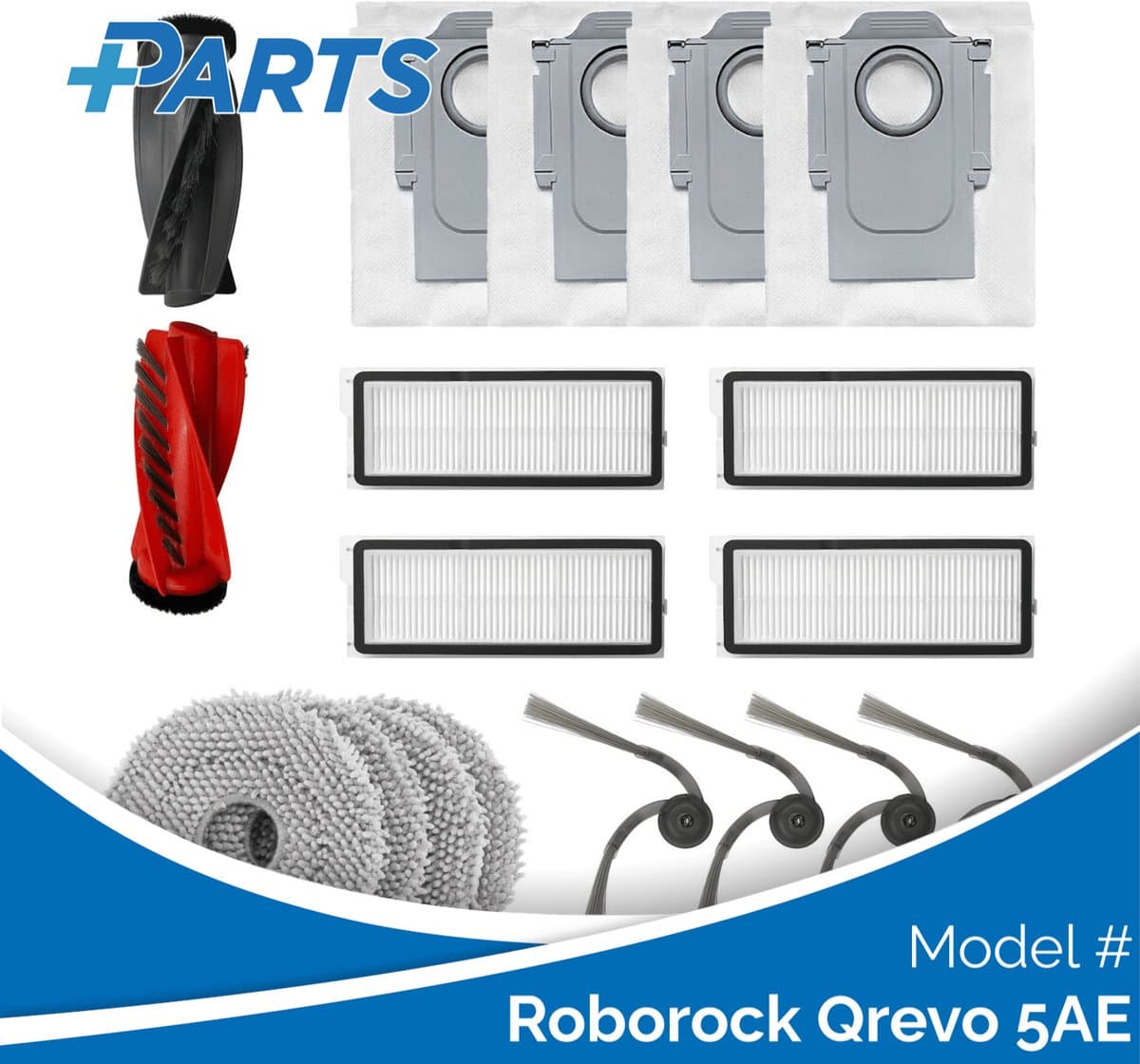 Roborock Qrevo 5AE Onderhoudsset (Plus.Parts® alternatief voor 8.02.0411) — afbeelding 1