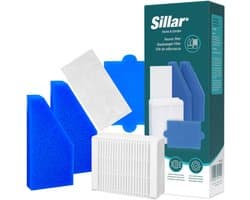 Sillar, set 5 stofzuigerfilter, wasbaar, HEPA, motorfilter, sponzenfilters, geschiktvoor de waterstofzuiger Thomas Aqua+ Pet & Family, Perfect Air, Twin, vervanging EA 787241.787276.787203