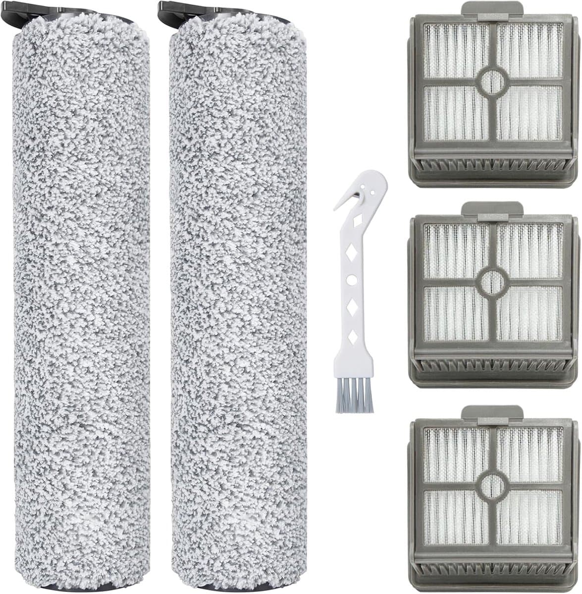 2 Rollenborstels + 3 Filters + 1 Reinigingsgereedschap Geschikt voor Dreame H12 Core/H11/H11 MAX Droge & Natte Stofzuigers — afbeelding 1