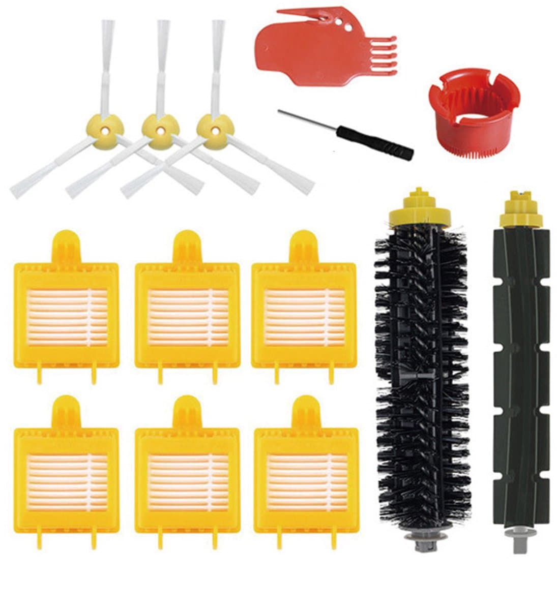 Vervangende borstelset Onderdelen Accessoires geschikt voor iRobot Roomba 700-serie 760 761 765 770 772 776 780 785 786 790 - Een set van 13 — afbeelding 1