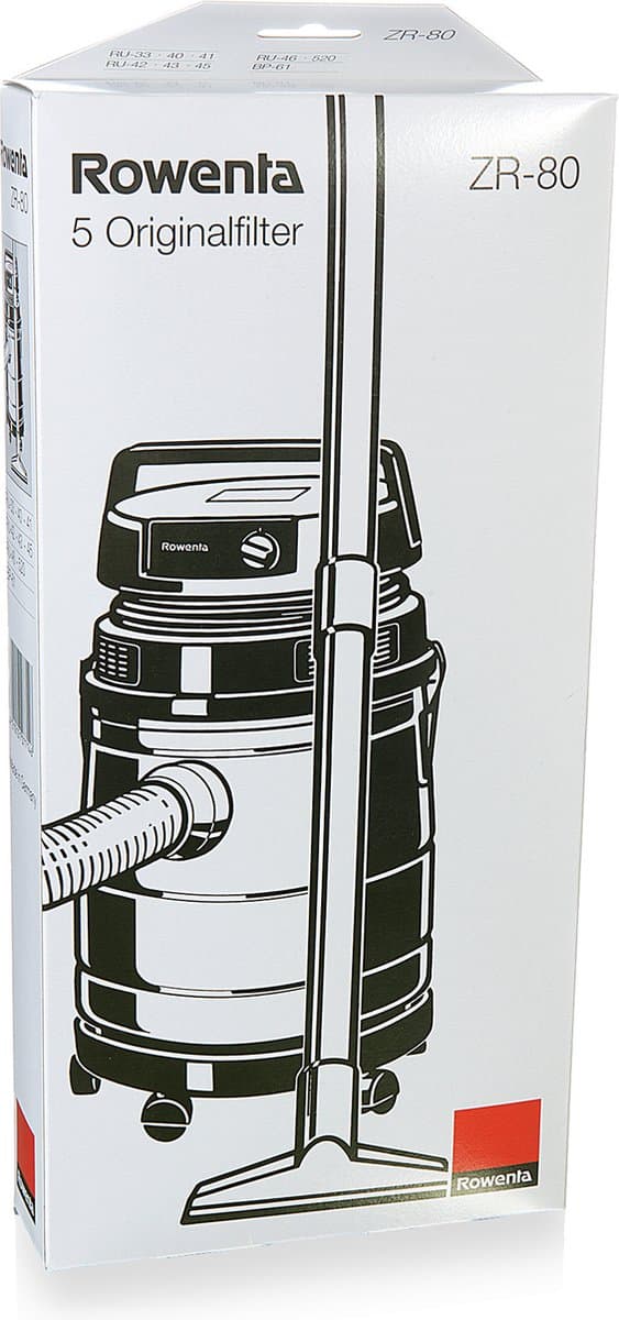set van 4 microvezelzakken voor tankstofzuiger - rowenta - zr8001 — afbeelding 1