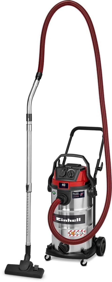 Einhell Elektrische Nat-/Droogzuiger TE-VC 4090 SACL - 1150 W - 225 mbar - 40 L - Stofbeschermingsklasse L - Automatisch stopcontact: 1900 W - Incl. mondstukken en filter — afbeelding 1